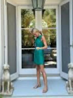 Julia Amory Baby Jane green dress